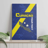 Custom Curacao Football Canvas Wall Art Go La Familia Azul