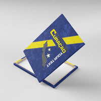 Custom Curacao Football Canvas Wall Art Go La Familia Azul