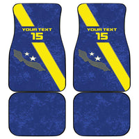 Custom Curacao Football Car Mats Go La Familia Azul