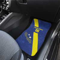Custom Curacao Football Car Mats Go La Familia Azul