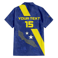 Custom Curacao Football Hawaiian Shirt Go La Familia Azul