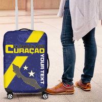 Custom Curacao Football Luggage Cover Go La Familia Azul