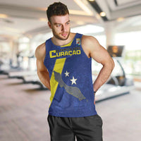 Custom Curacao Football Men Tank Top Go La Familia Azul