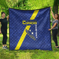Custom Curacao Football Quilt Go La Familia Azul