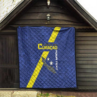 Custom Curacao Football Quilt Go La Familia Azul