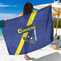 Custom Curacao Football Sarong Go La Familia Azul
