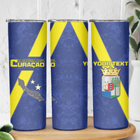 Custom Curacao Football Skinny Tumbler Go La Familia Azul