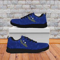 Custom Curacao Football Sneakers Go La Familia Azul