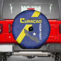 Custom Curacao Football Spare Tire Cover Go La Familia Azul