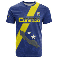 Custom Curacao Football T Shirt Go La Familia Azul