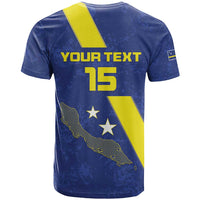 Custom Curacao Football T Shirt Go La Familia Azul