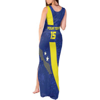 Custom Curacao Football Tank Maxi Dress Go La Familia Azul