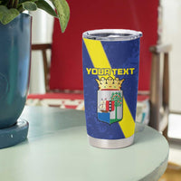 Custom Curacao Football Tumbler Cup Go La Familia Azul