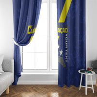 Custom Curacao Football Window Curtain Go La Familia Azul