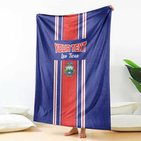 Custom Costa Rica Football Blanket Vamos Ticos!