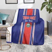Custom Costa Rica Football Blanket Vamos Ticos!