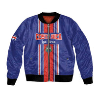 Custom Costa Rica Football Bomber Jacket Vamos Ticos!