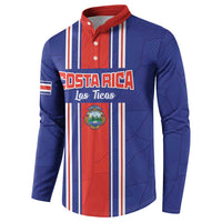 Custom Costa Rica Football Button Sweatshirt Vamos Ticos!