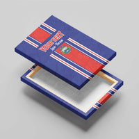 Custom Costa Rica Football Canvas Wall Art Vamos Ticos!