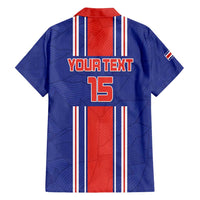 Custom Costa Rica Football Family Matching Puletasi and Hawaiian Shirt Vamos Ticos!