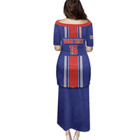 Custom Costa Rica Football Family Matching Puletasi and Hawaiian Shirt Vamos Ticos!