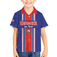 Custom Costa Rica Football Family Matching Puletasi and Hawaiian Shirt Vamos Ticos!