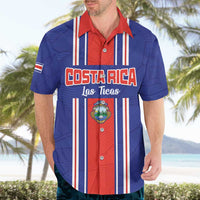 Custom Costa Rica Football Hawaiian Shirt Vamos Ticos!