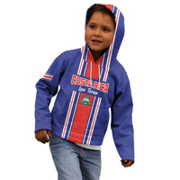 Custom Costa Rica Football Kid Hoodie Vamos Ticos!