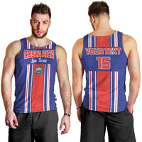 Custom Costa Rica Football Men Tank Top Vamos Ticos!