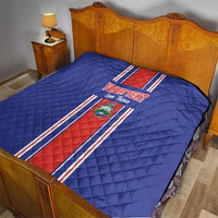 Custom Costa Rica Football Quilt Vamos Ticos!