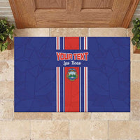Custom Costa Rica Football Rubber Doormat Vamos Ticos!
