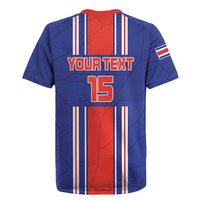 Custom Costa Rica Football Rugby Jersey Vamos Ticos!