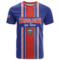 Custom Costa Rica Football T Shirt Vamos Ticos!