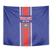 Custom Costa Rica Football Tapestry Vamos Ticos!