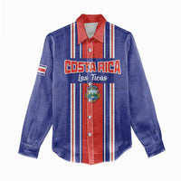 Custom Costa Rica Football Women Casual Shirt Vamos Ticos!