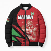 Custom Malawi Cricket Bomber Puffer Jacket Go Champions - Wonder Print Shop