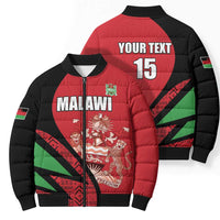 Custom Malawi Cricket Bomber Puffer Jacket Go Champions - Wonder Print Shop