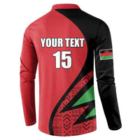 Custom Malawi Cricket Button Sweatshirt Go Champions - Wonder Print Shop