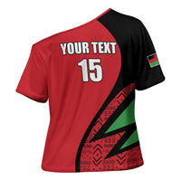 Custom Malawi Cricket Cross Shoulder Shirt Go Champions - Wonder Print Shop