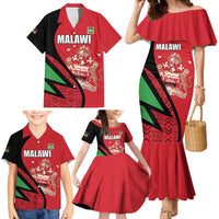 Custom Malawi Cricket Family Matching Mermaid Dress and Hawaiian Shirt Go Champions - Wonder Print Shop