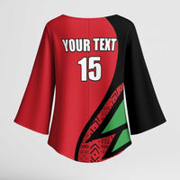 Custom Malawi Cricket Kimono Sleeve Blouse Go Champions - Wonder Print Shop