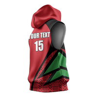 Custom Malawi Cricket Sleeveless Hoodie Go Champions - Wonder Print Shop