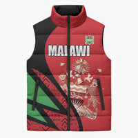 Custom Malawi Cricket Sleeveless Puffer Jacket Go Champions - Wonder Print Shop