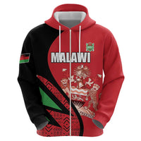 Custom Malawi Cricket Zip Hoodie Go Champions - Wonder Print Shop