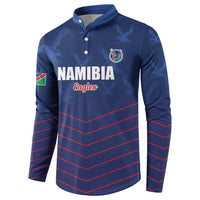 Custom Namibia Cricket Button Sweatshirt Go Eagles Go - Wonder Print Shop
