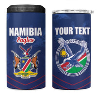 Custom Namibia Cricket 4 in 1 Can Cooler Tumbler Go Eagles Go - Wonder Print Shop