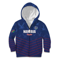 Custom Namibia Cricket Kid Hoodie Go Eagles Go - Wonder Print Shop