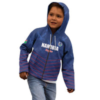 Custom Namibia Cricket Kid Hoodie Go Eagles Go - Wonder Print Shop