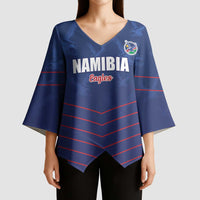 Custom Namibia Cricket Kimono Sleeve Blouse Go Eagles Go - Wonder Print Shop