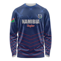 Custom Namibia Cricket Long Sleeve Shirt Go Eagles Go - Wonder Print Shop